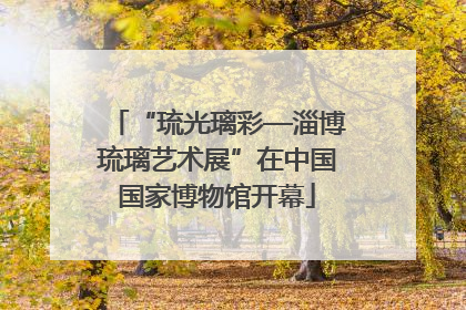 “琉光璃彩—淄博琉璃艺术展”在中国国家博物馆开幕